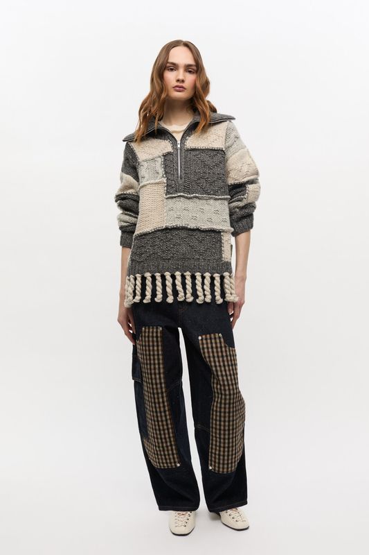 WOOL COTTON  BUBBLE Sweater Multicolour
