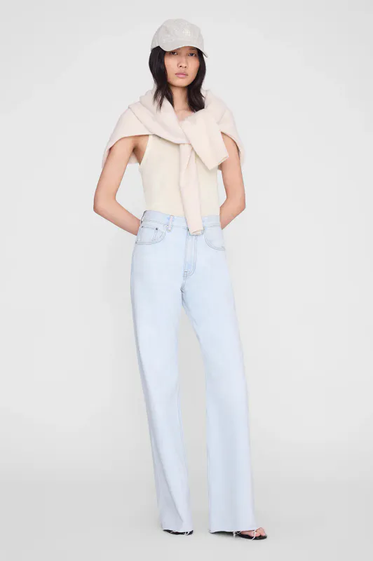 Jeremy Baseball Cap Washed White Leopard