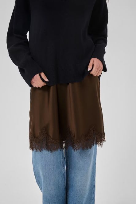 Hovedbilde MWBrenda Lace Skirt Dark ...