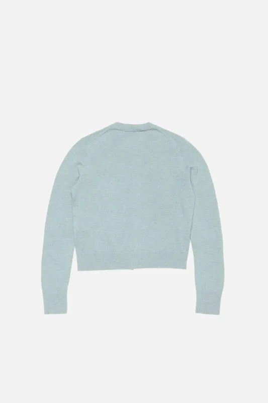 Cardigan Yak Wool Dusty Blue