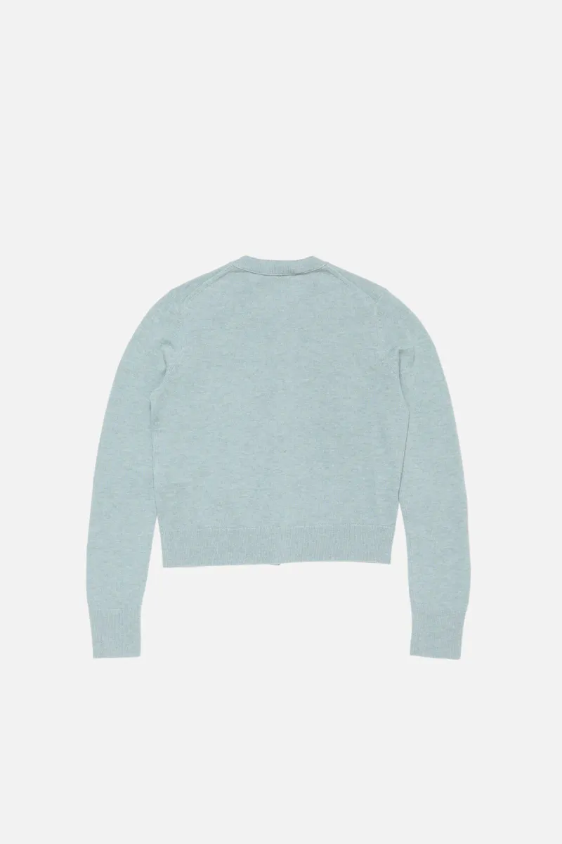 Cardigan Yak Wool Dusty Blue