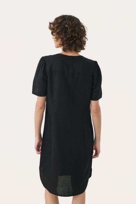 AMINASE Dress Lin Kjole Black 