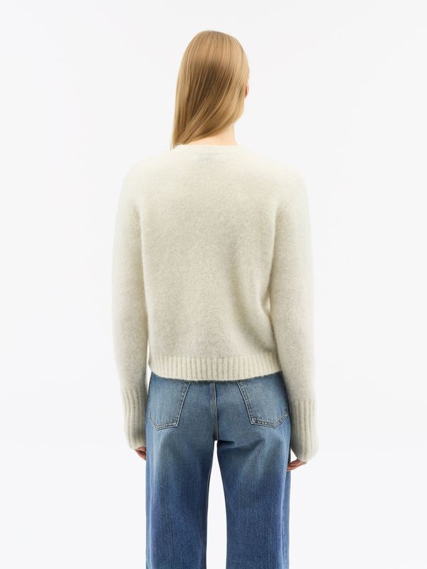 Leonie Kidmohair Cardigan Offwhite