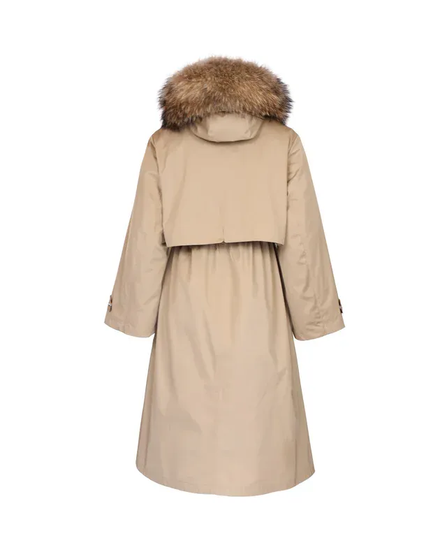 Padded Maxi Parka Camel