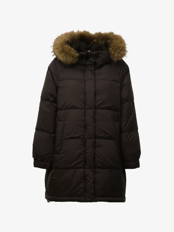 Anfora Quilted Coat Brown 