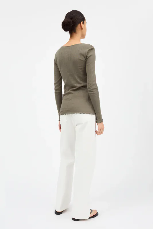 EDIE Blouse Oliven 