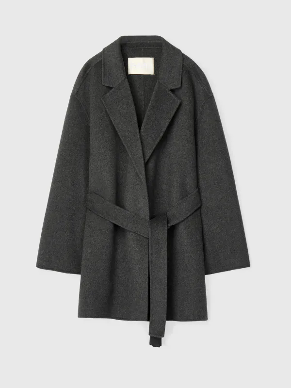 Double Wrap Jacket Charcoal