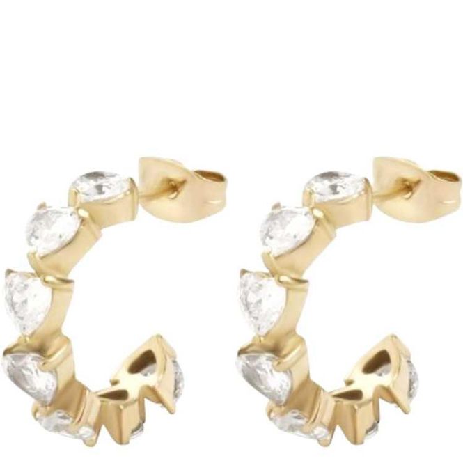 Hovedbilde HEART CRYSTAL CREOLE Earrings