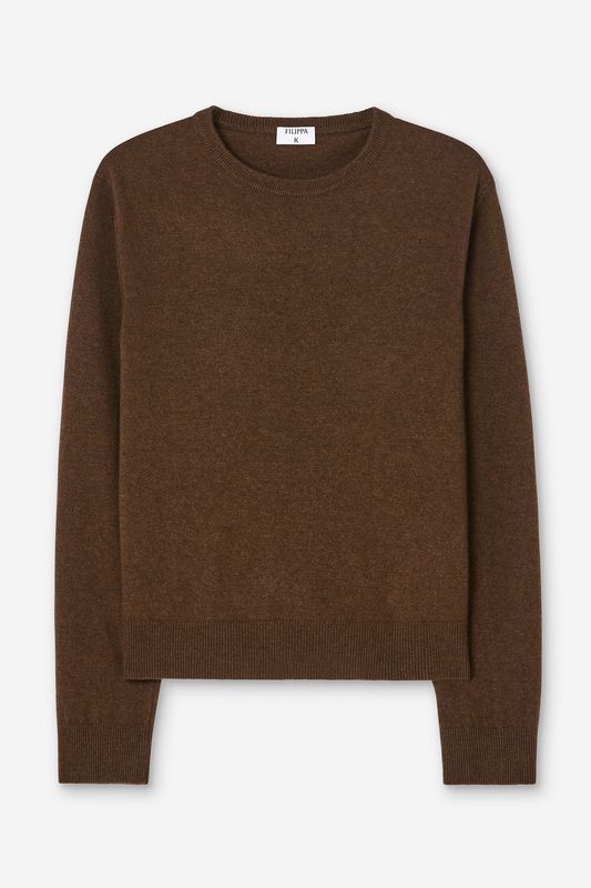 Soft Wool Crewneck Mid Brown 