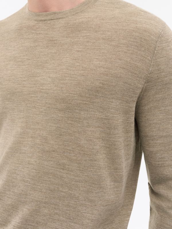 CONNOR RWS Merino Sweater Grey Beige Melange 