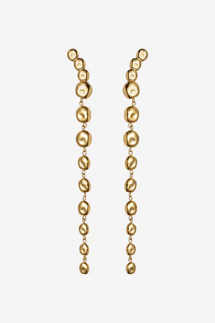 Hovedbilde The Long Pebble Earring Gold