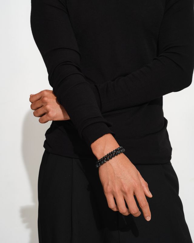 COVE Bracelet Black Larvikite 