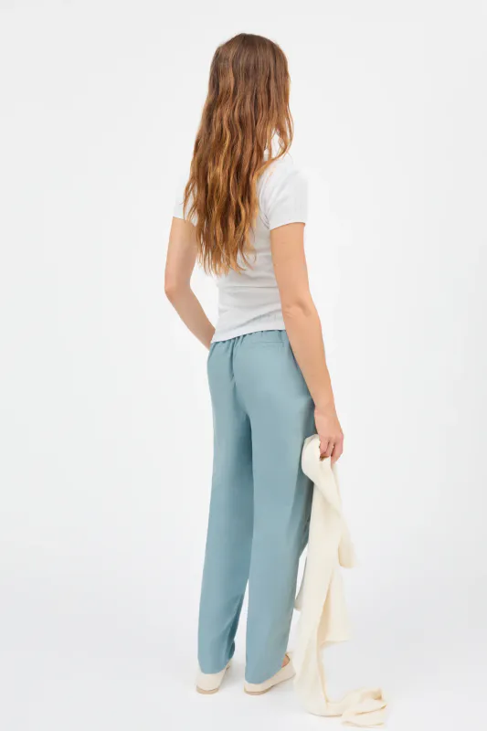 Edgar Cropped Pants Aqua
