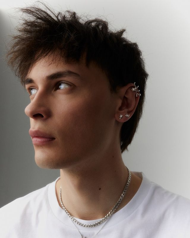 Nora Crawler Earring Silver 