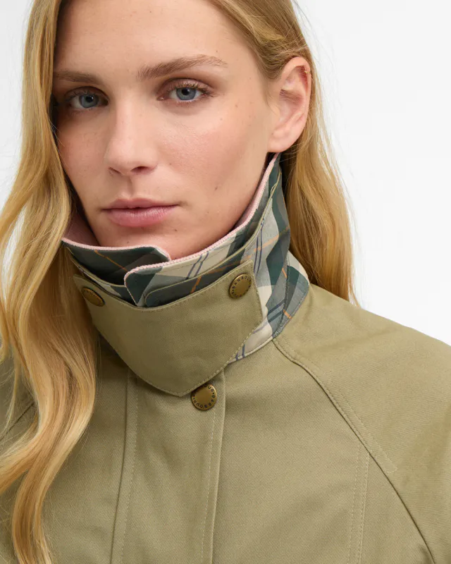 Cropped Beadnell Casual Jacket Dusty Green