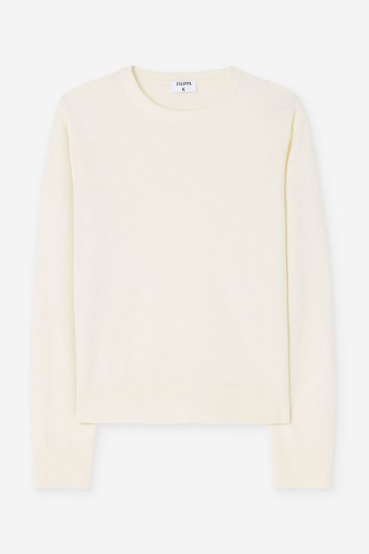 Soft Wool Crewneck Off-White 